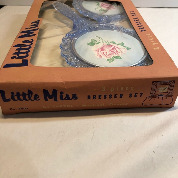 Vintage Little Miss Dresser Set 3 Piece In Original Box Montreal Canada - Picture 6 of 12